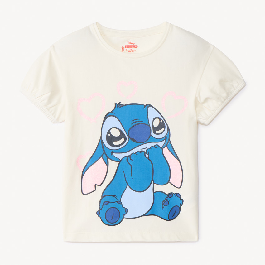 T-shirt manches courtes Stitch Disney pour fille