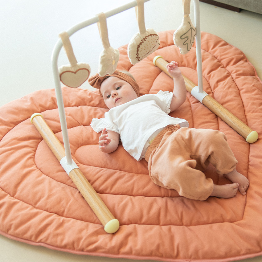 Tapis d'éveil cœur 120 cm - Terracotta 