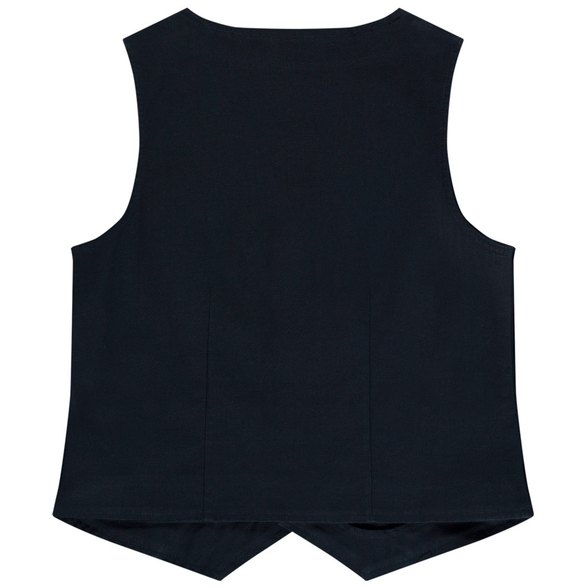 Gilet serveur en toile avec poches pour garçon 