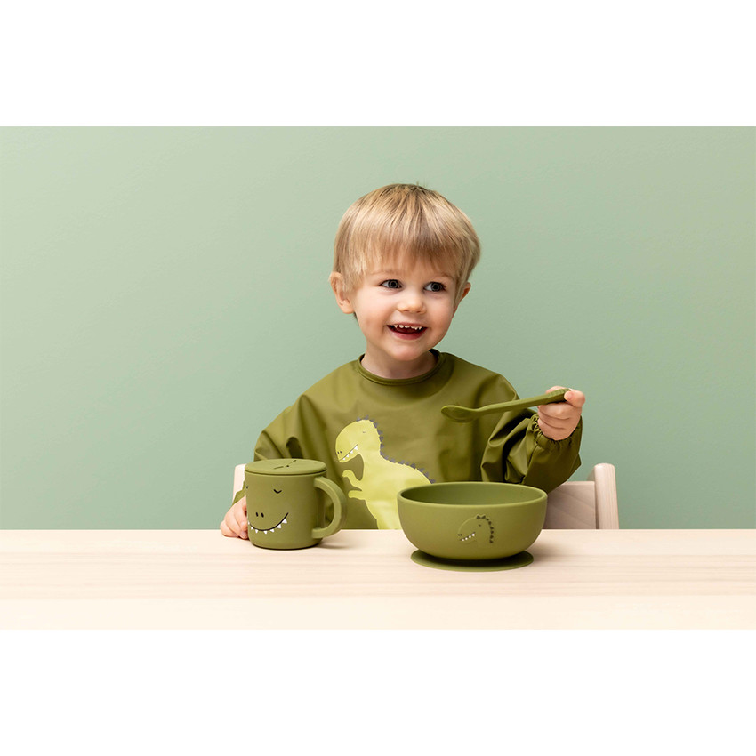 Set de 2 cuillères silicone Mr Dino - Vert (Trixie) - Image 2