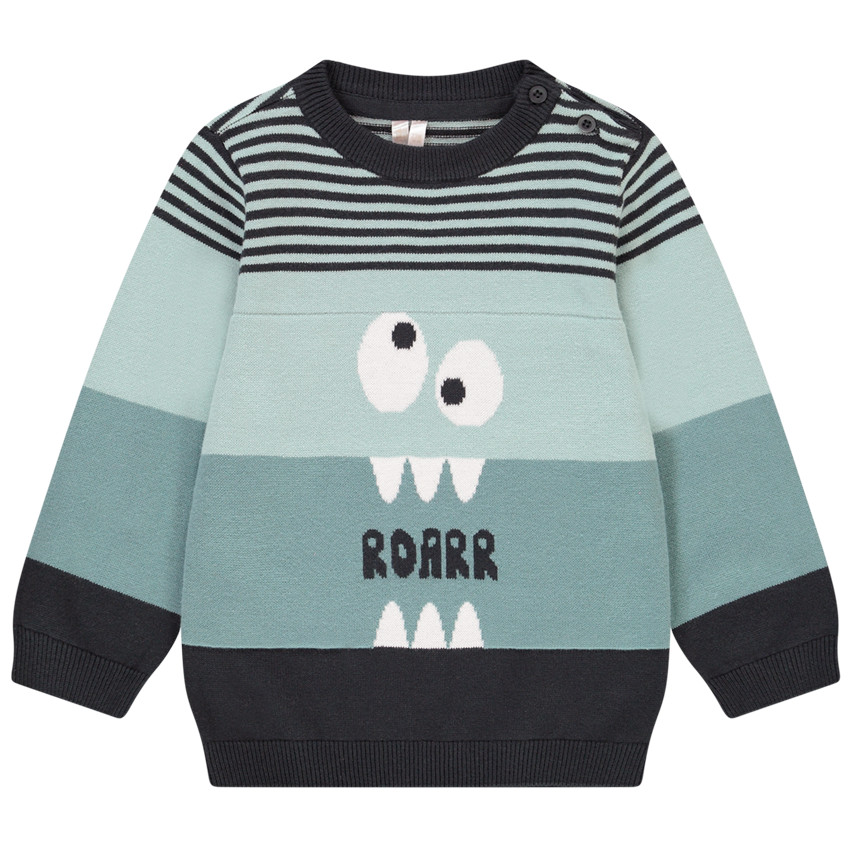 Pull rayé fantaisie pour bébé garçon 