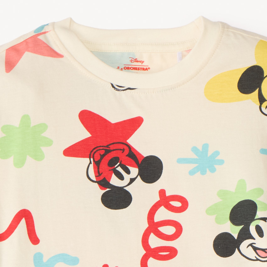Ensemble 2 pièces t-shirt manches courtes + short Mickey Disney pour garçon 