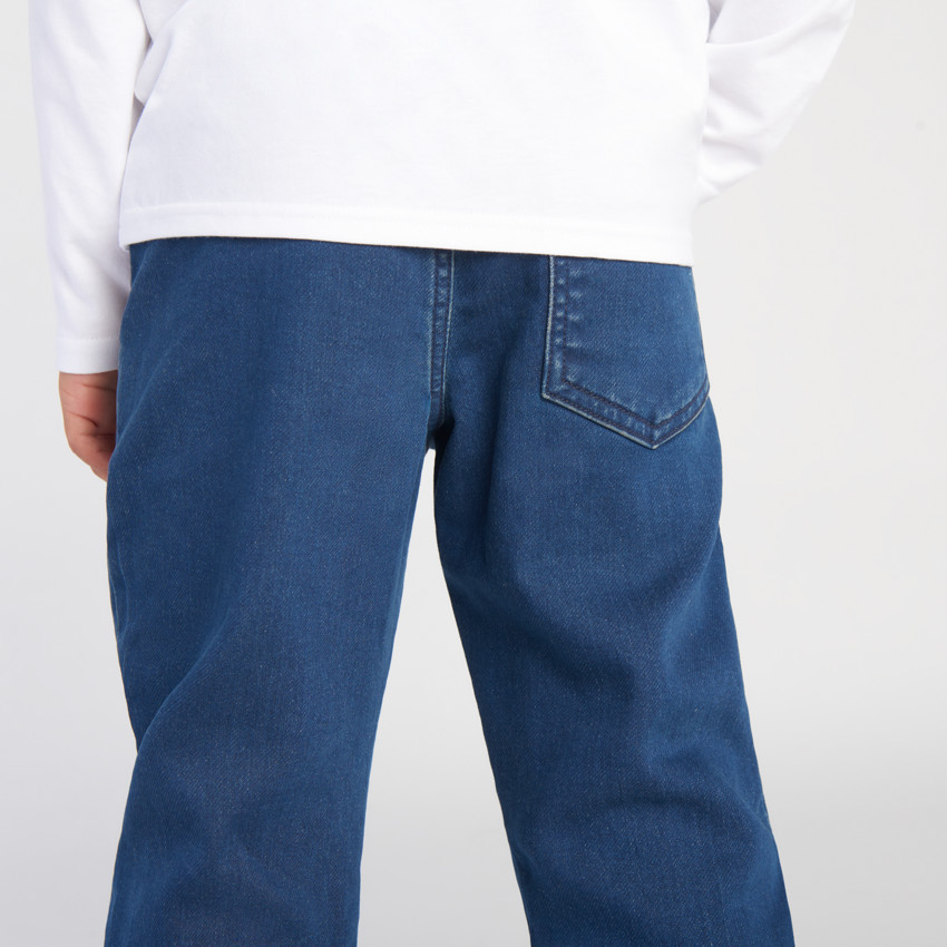 Jean jogger effet denim uni pour garçon  