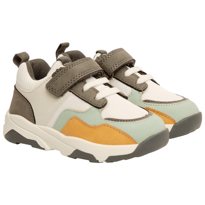 Baskets de sport à empiècements contrastés pour garçon 