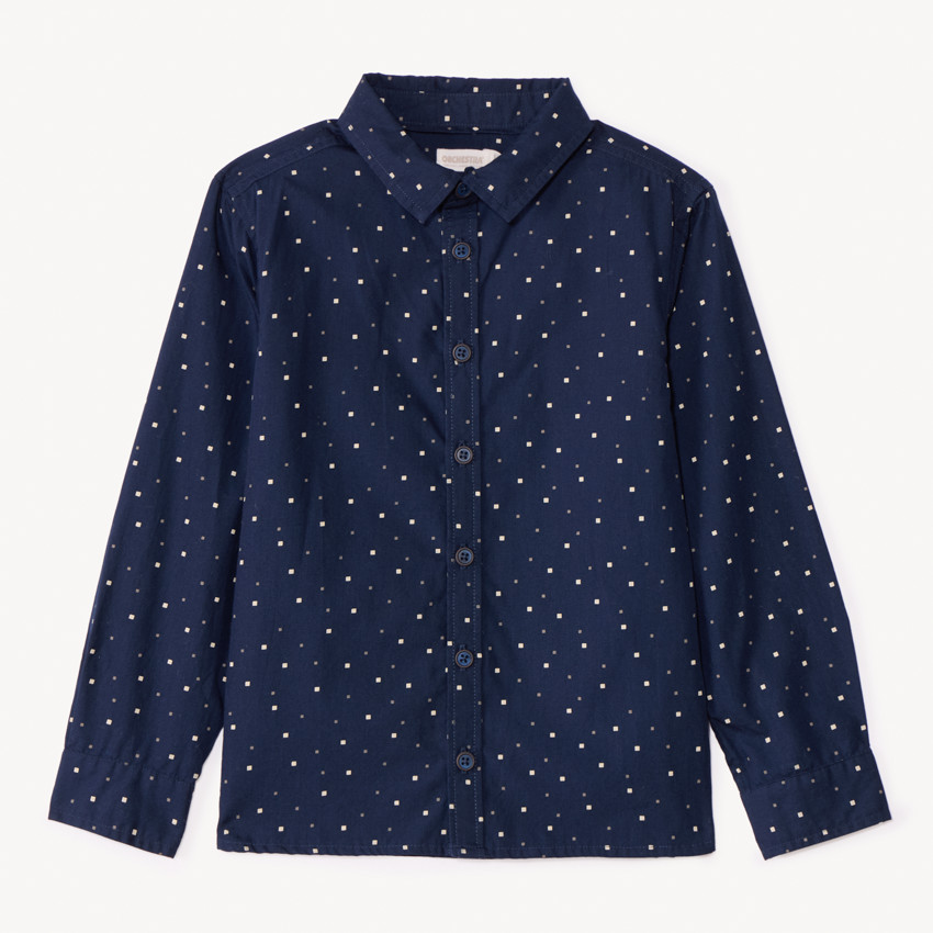Chemise manches longues imprimé pour garçon