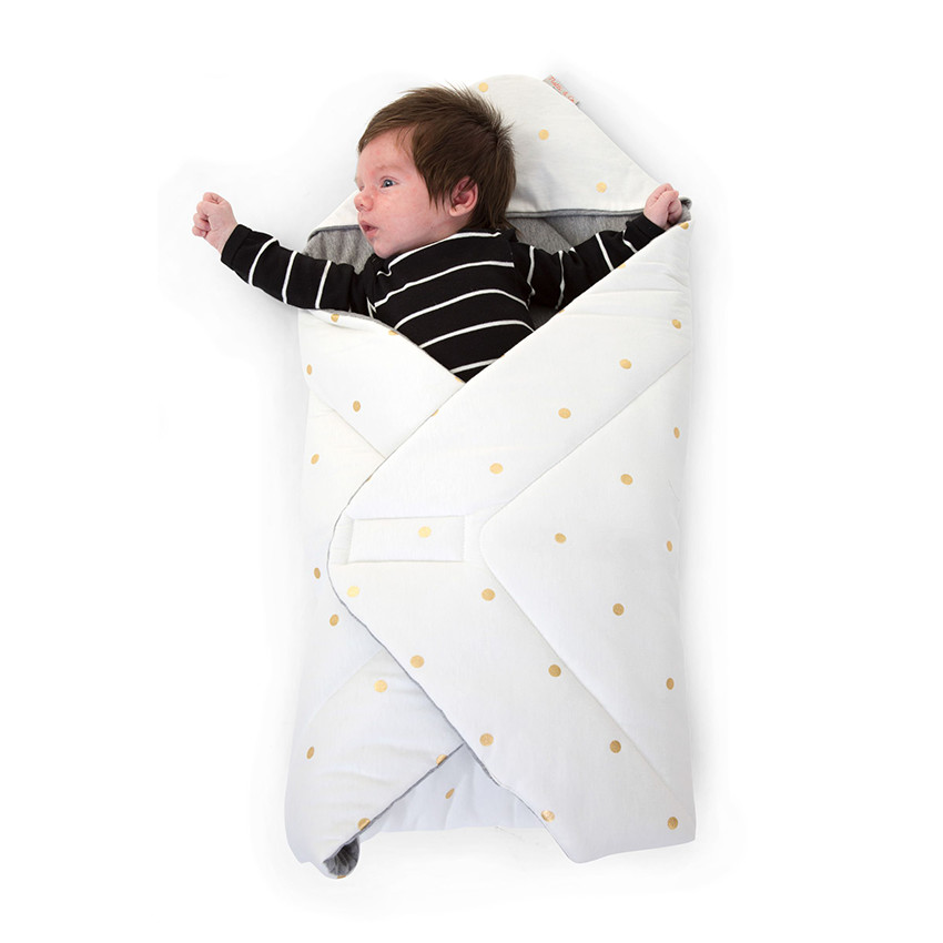 Nid d'ange 75 x 75 x 2 cm - Gold dots 