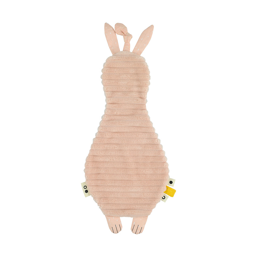 Doudou plat attache-sucette Mrs. Rabbit 