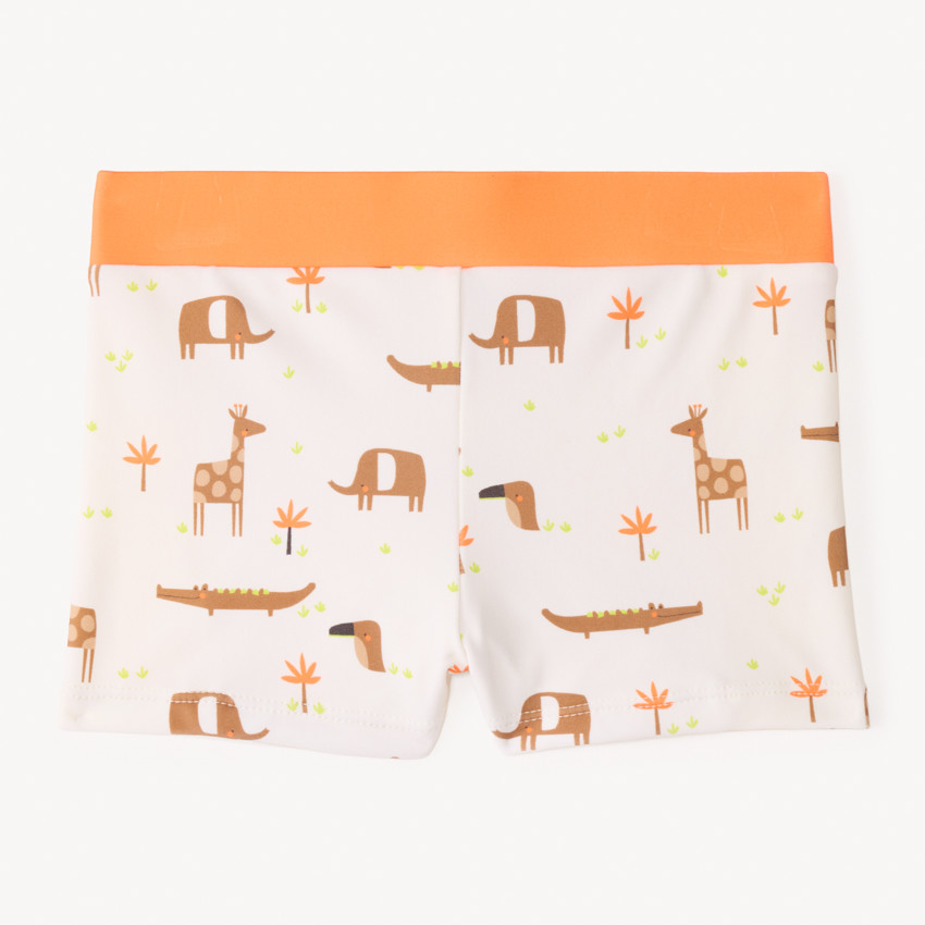 Boxer de bain imprimé animaux de la savane pour bébé garçon 