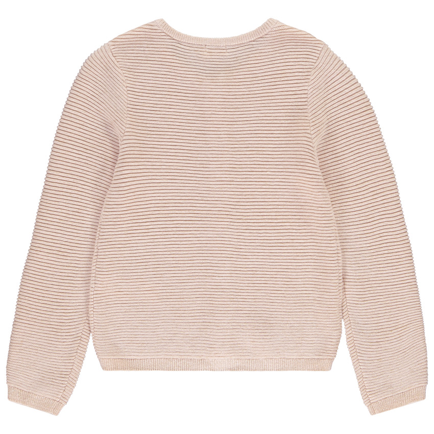 Gilet en tricot fantaisie avec lurex pour fille 