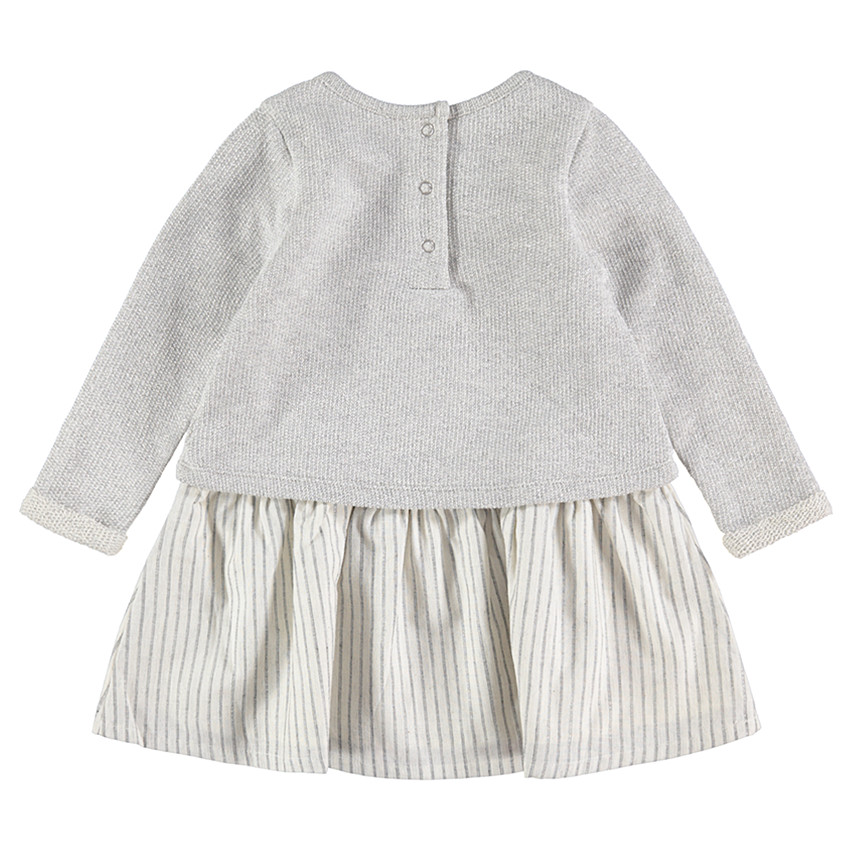 Robe manches longues effet 2 en 1 en maille avec print licorne 