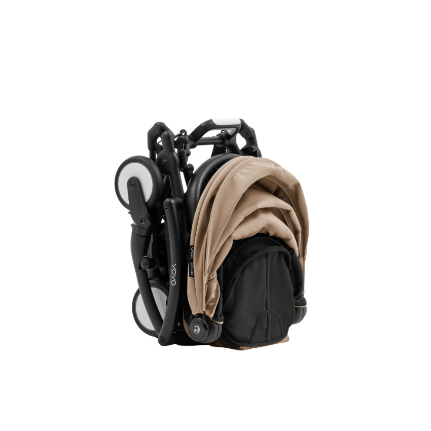 Poussette YOYO⁵ châssis + assise - Taupe/Noir 