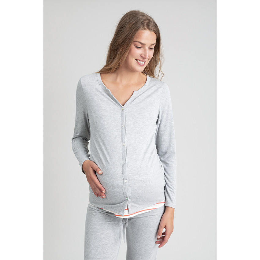 Gilet en maille chinée 