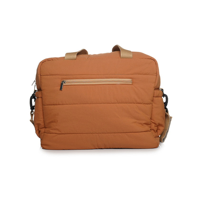 Sac à langer matelassé avec tapis Pluméa ocre 