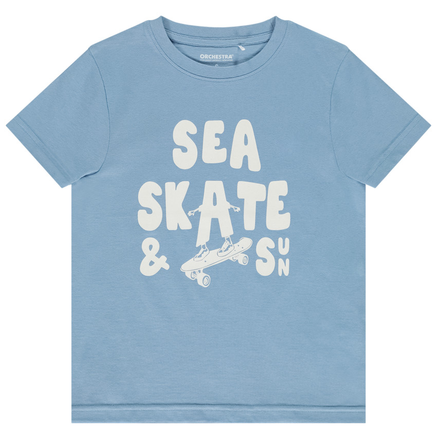 T-shirt manches courtes print fantaisie pour garçon 