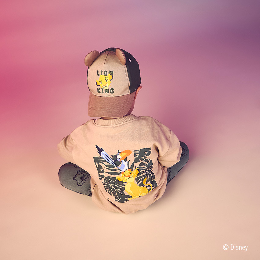 Casquette bicolore Le Roi Lion Disney pour bébé garçon 