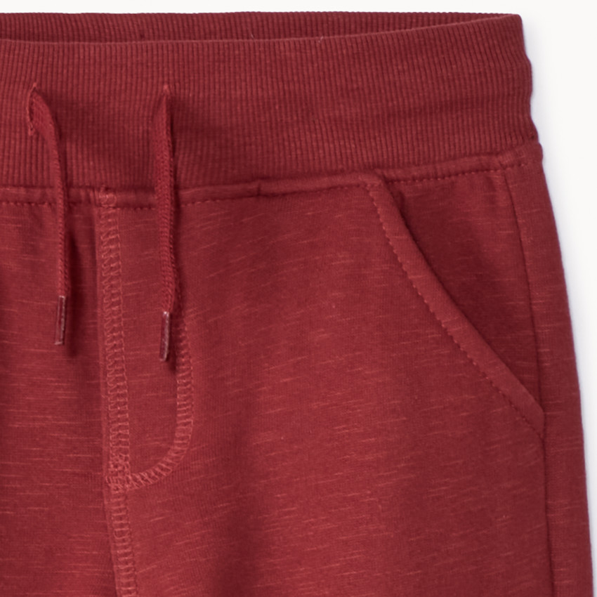 Jogging en molleton slub uni pour garçon 