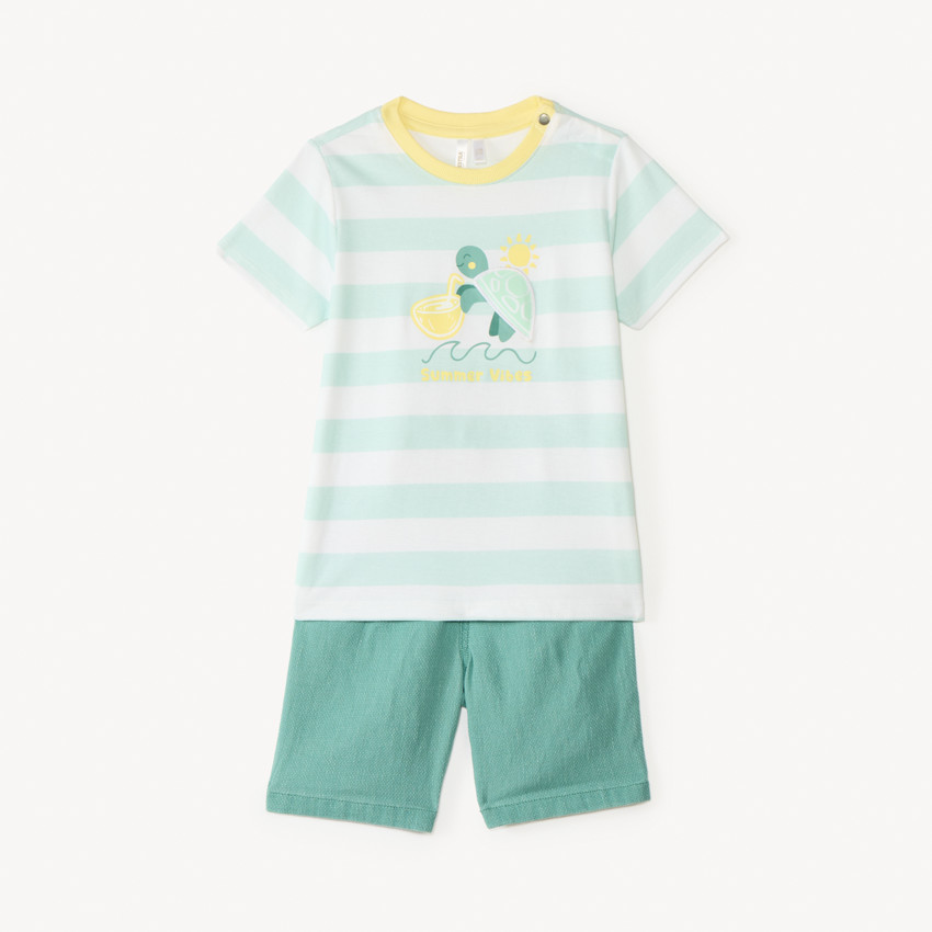Ensemble 2 pièces t-shirt manches courtes + short pour bébé garçon