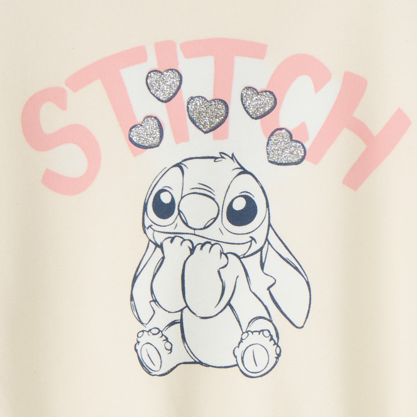 Sweat oversize print Stitch Disney pour bébé fille 