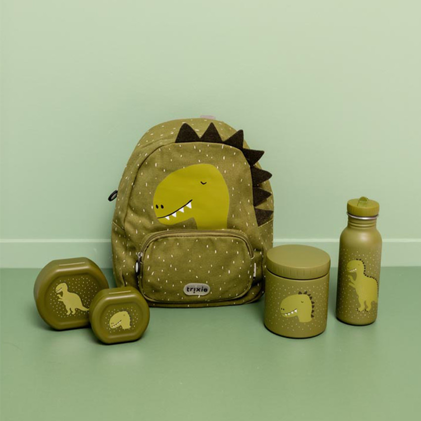 Lot de 2 lunchbox gigognes Mr. Dino vert 