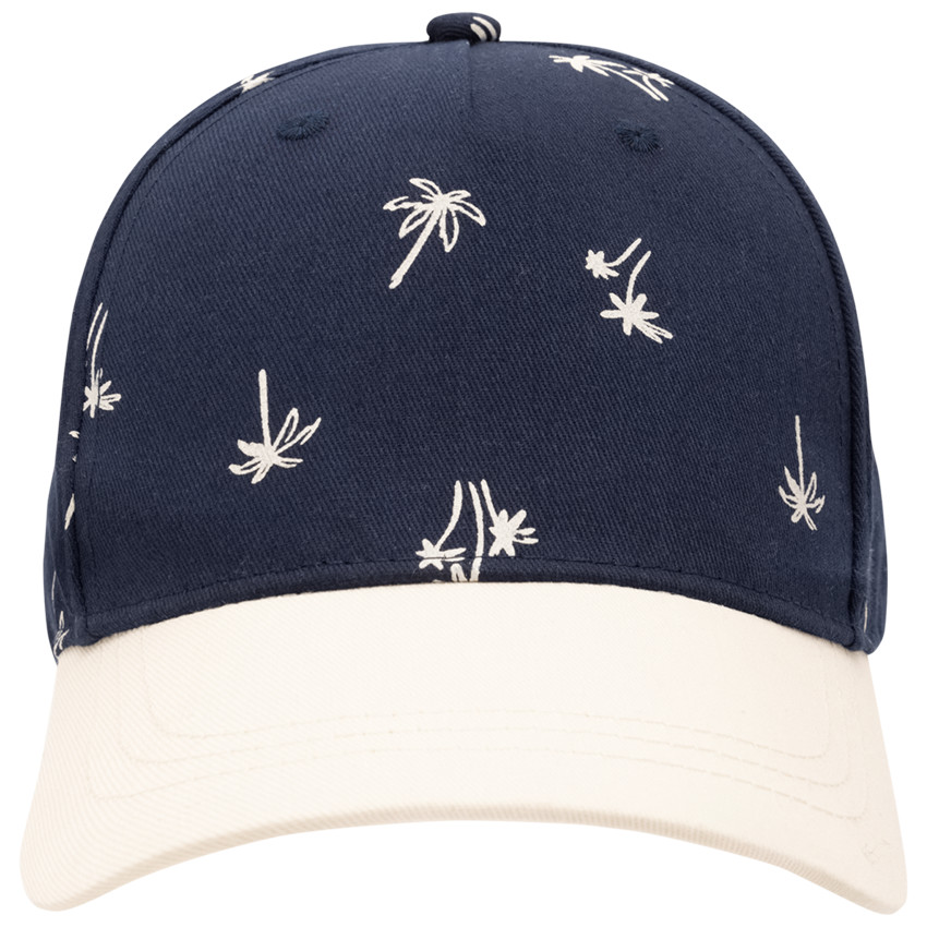 Casquette bicolore imprime palmiers pour garcon
