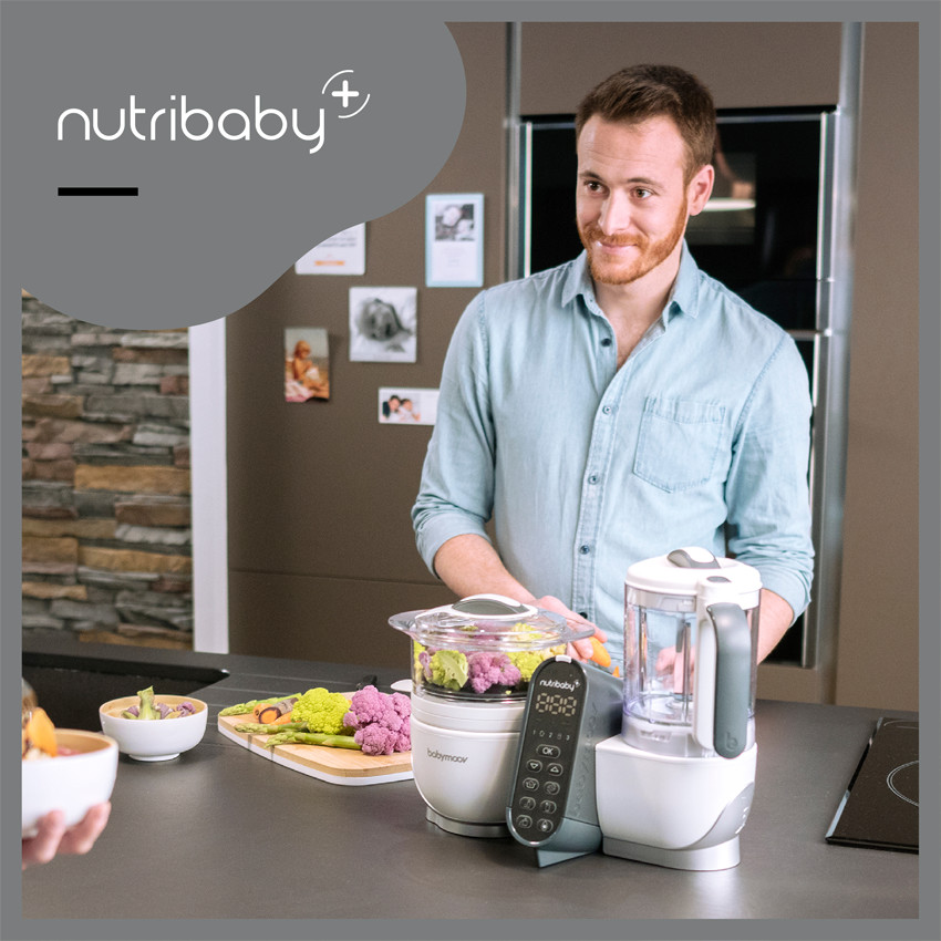 Robot Bundle NutriBaby(+) + 3 Babybols 250 ml - Blanc - Blanc (Babymoov) - Image 1