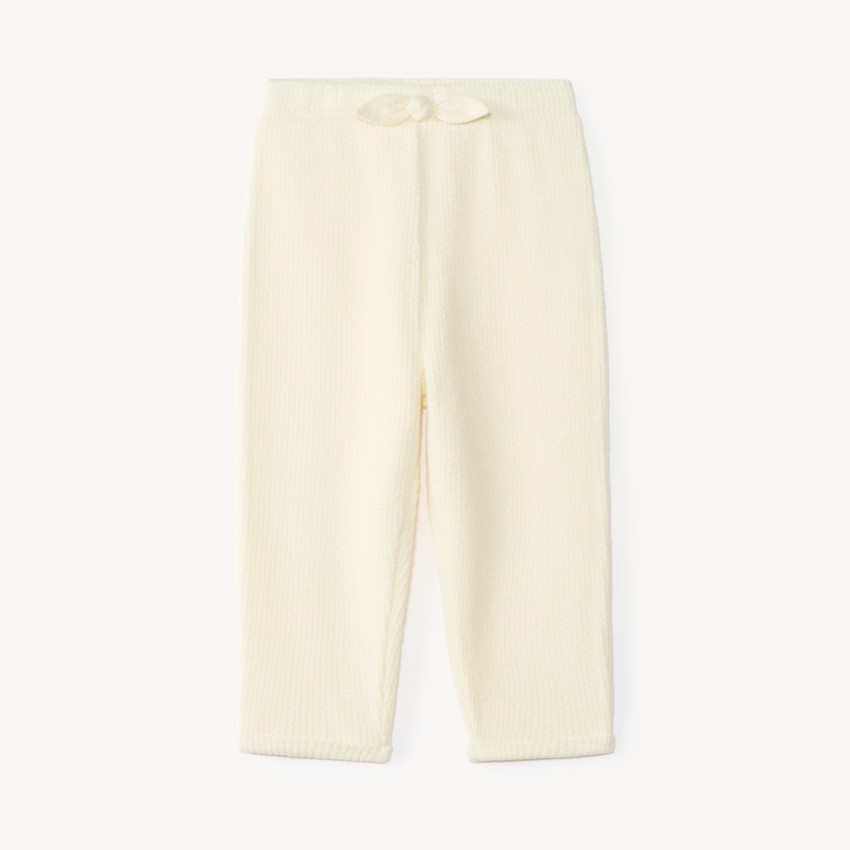 Pantalon de jogging bébé fille en tricot fantaisie 