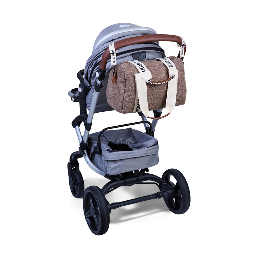 Sac à langer Mommy Club Signature en teddy Brun clair 