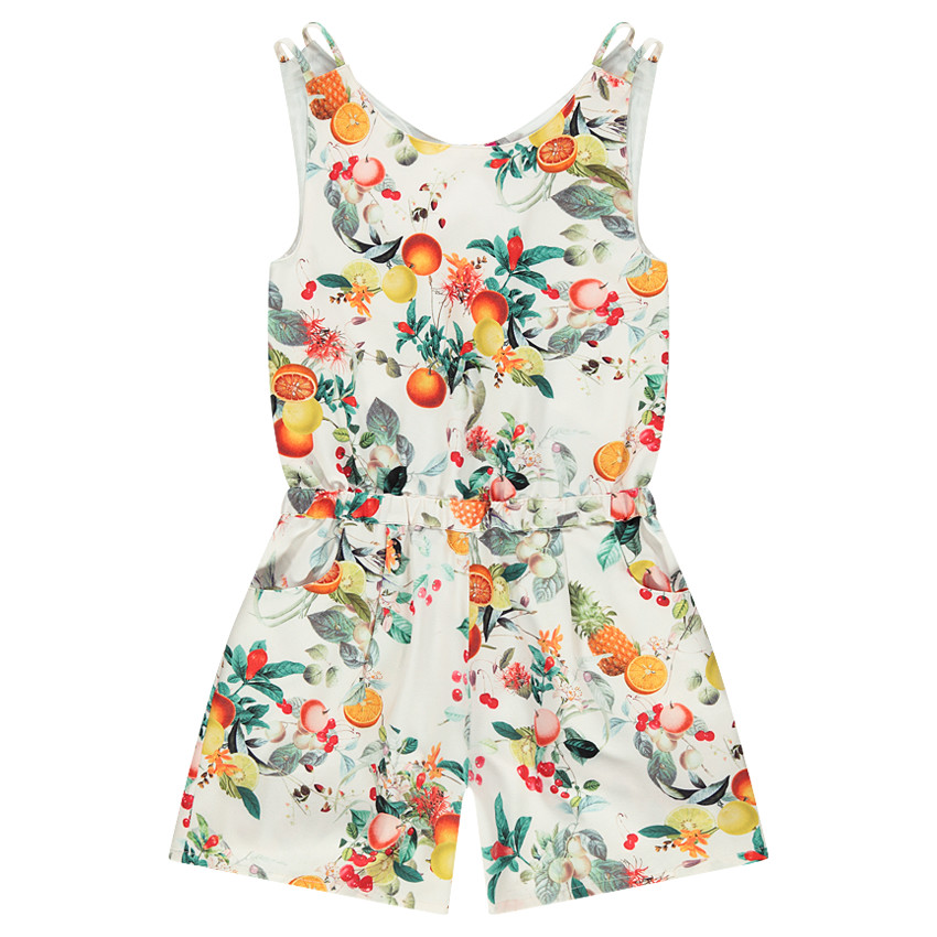Junior - Combi-short imprimé fruits avec découpe au dos 