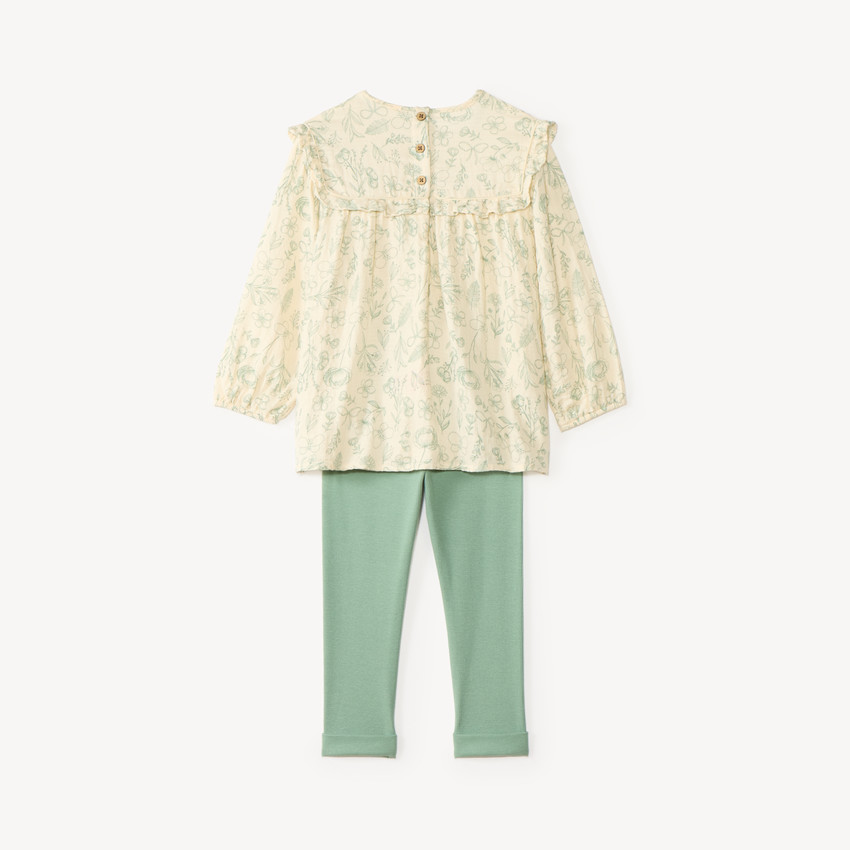 Ensemble 2 pièces bébé fille tunique et legging 