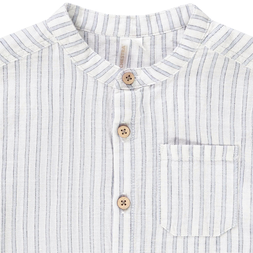 Chemise manches courtes rayée pour bébé garçon 