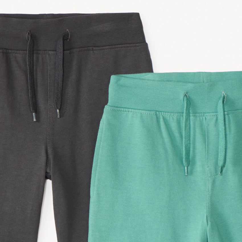 Lot de 2 bermudas unis en maille  