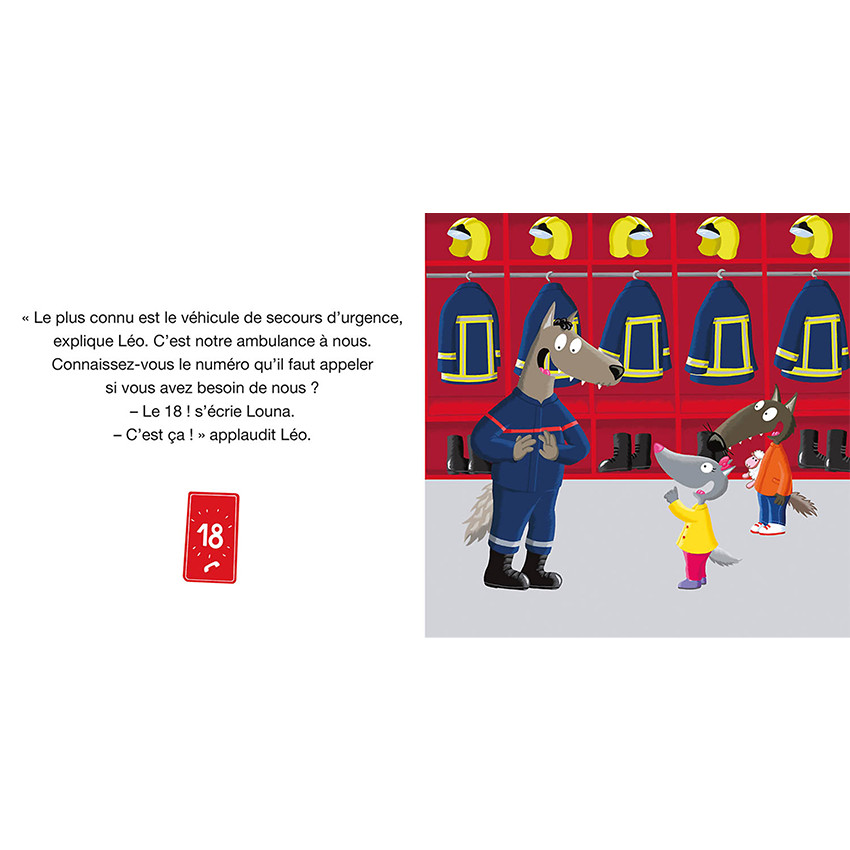 Livre "P'tit loup veut devenir pompier" 1ans+ 