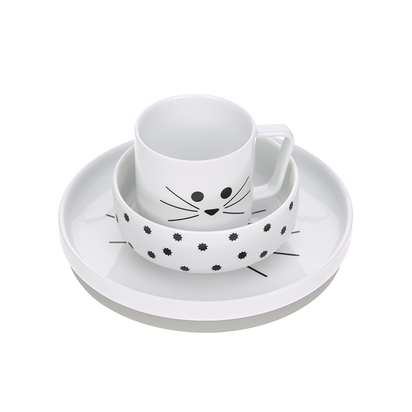 Coffret repas en porcelaine - Little Chums Chat -  