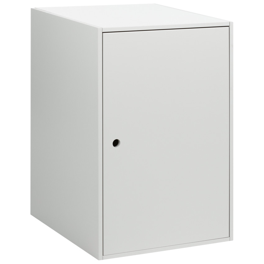 Grand caisson avec porte - Gris 