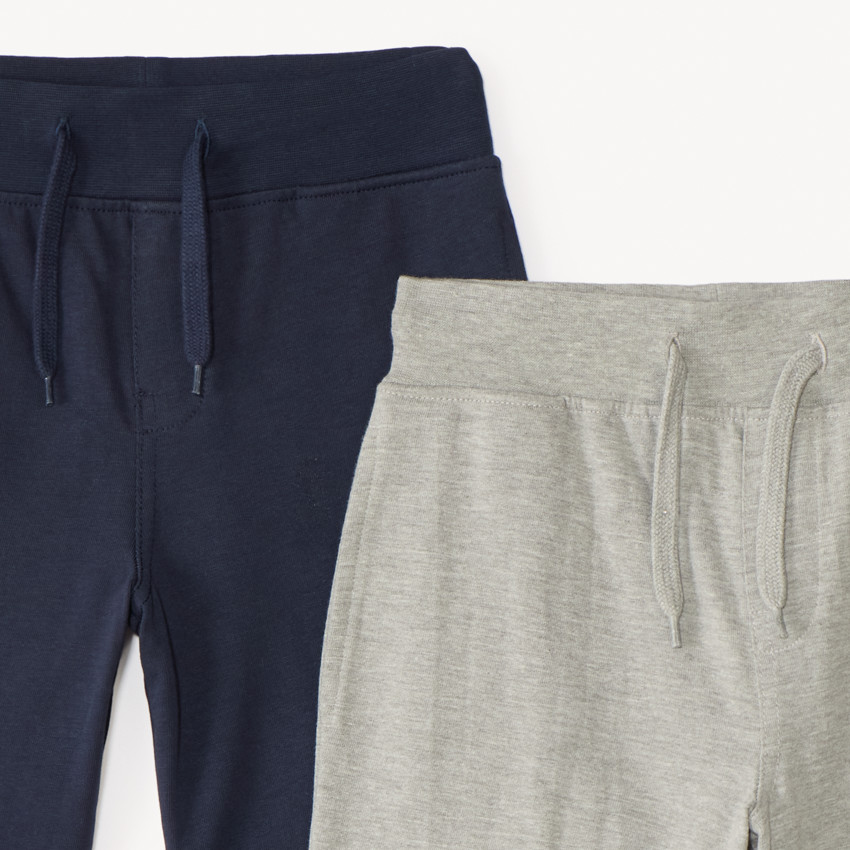 Lot de 2 bermudas unis en maille  