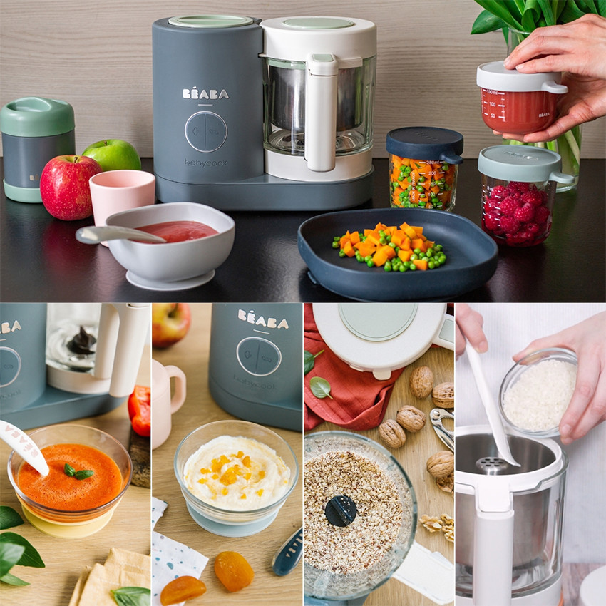 Babycook Néo robot cuiseur bébé 6 en 1 made in France gris mineral 