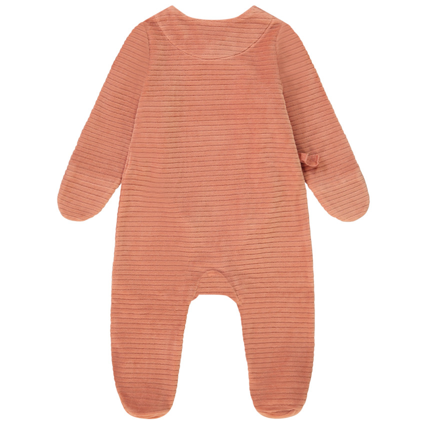 Dors-bien en velours fantaisie patch hippopotame pour bébé 