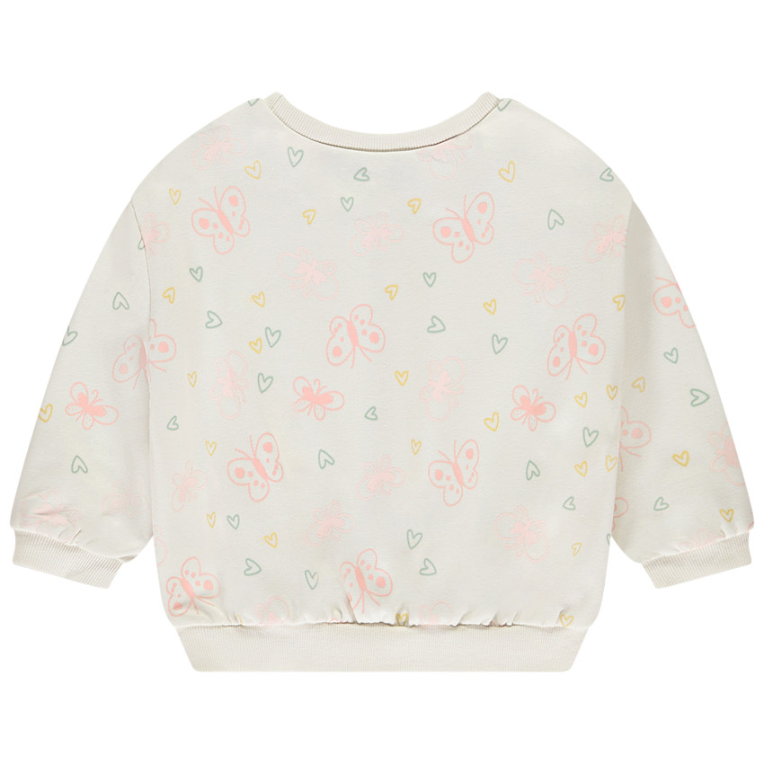Sweat molleton oversize imprimé papillons pour bébé fille 