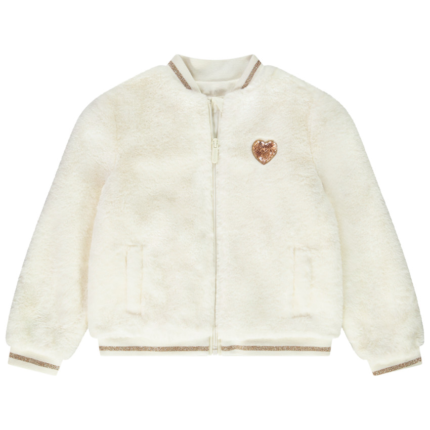 Bombers en fausse fourrure doublé sherpa pour fille