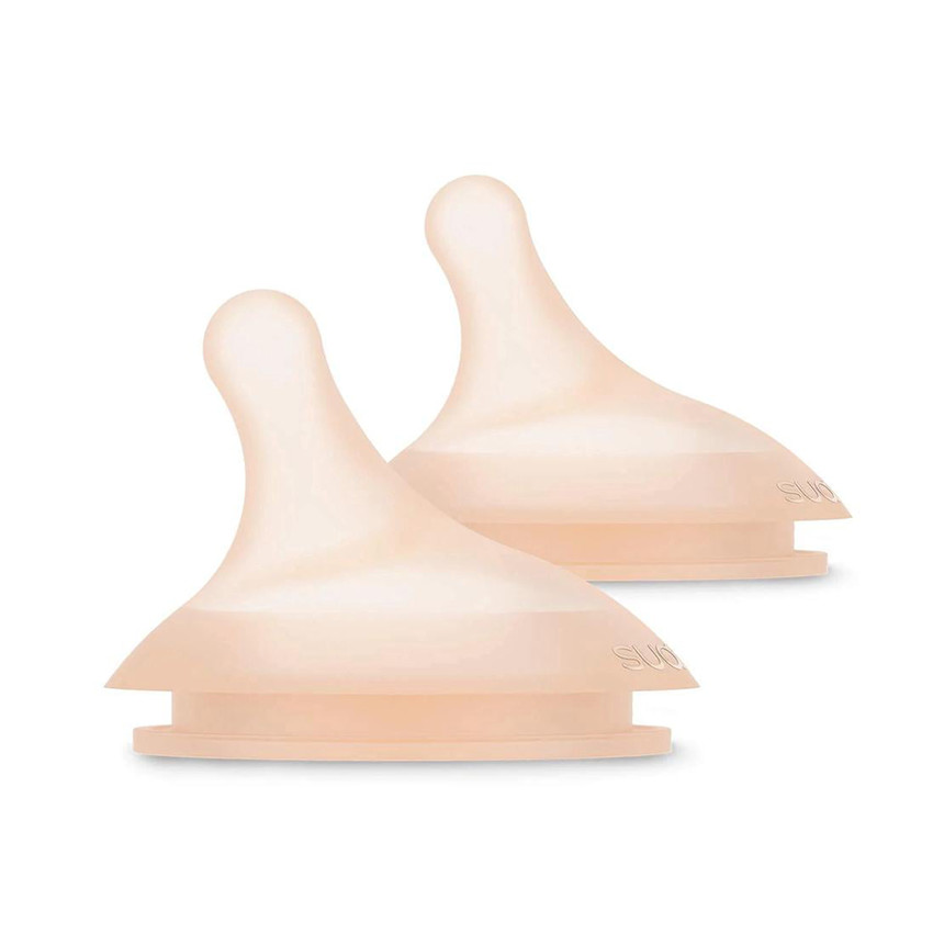 Lot de 2 tétines en silicone anti-colique Zero Zero spécial allaitement 