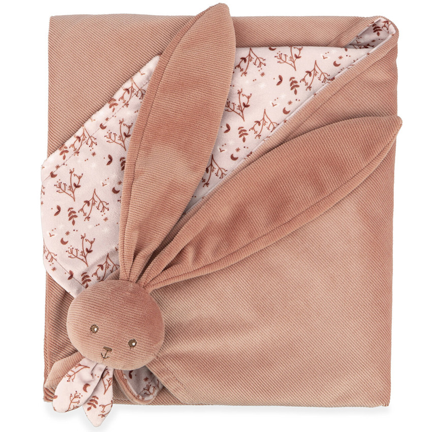 Couverture doudou Lapin Terracotta