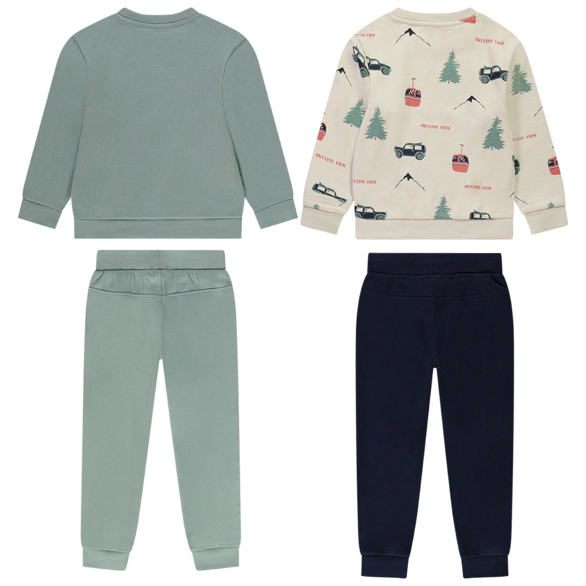 Lot de 2 ensembles de jogging en molleton pour garçon 