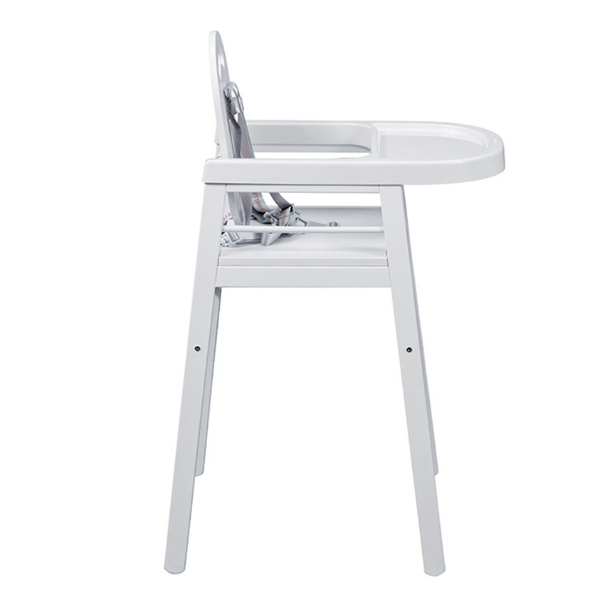 Chaise haute fixe Lili - Laqué blanc 