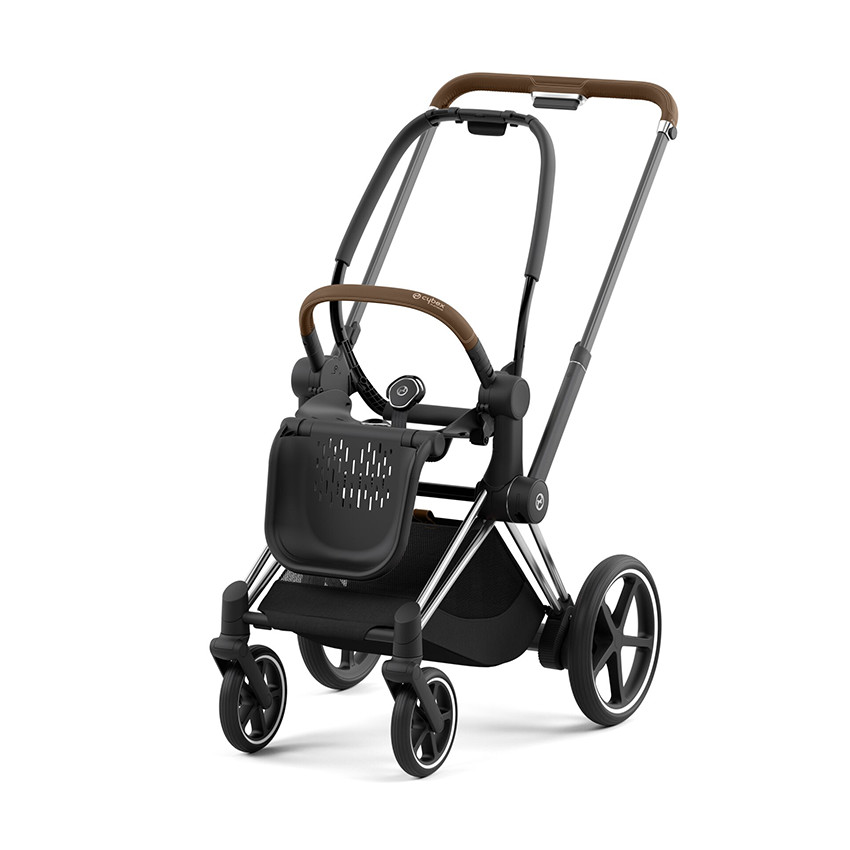 Châssis poussette e-Priam chrome/brown