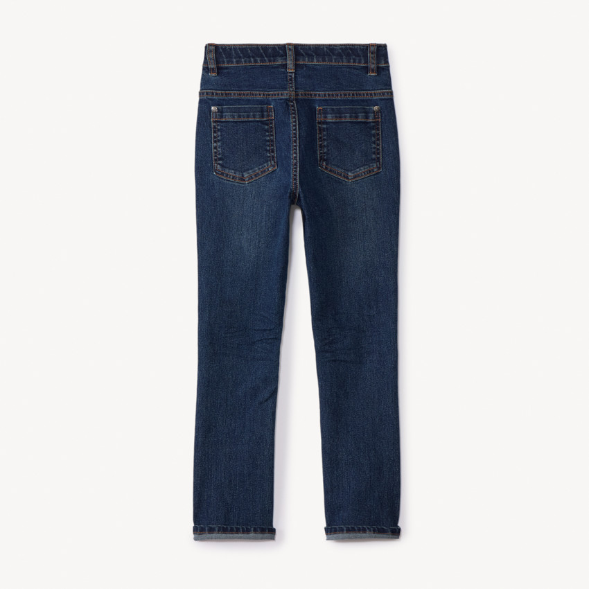 Jean slim en denim avec coutures contrastées pour garçon 