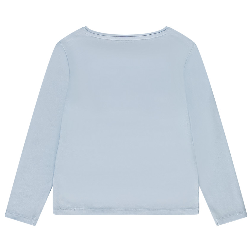 T-shirt manches longues à patchs bouclettes pour fille 