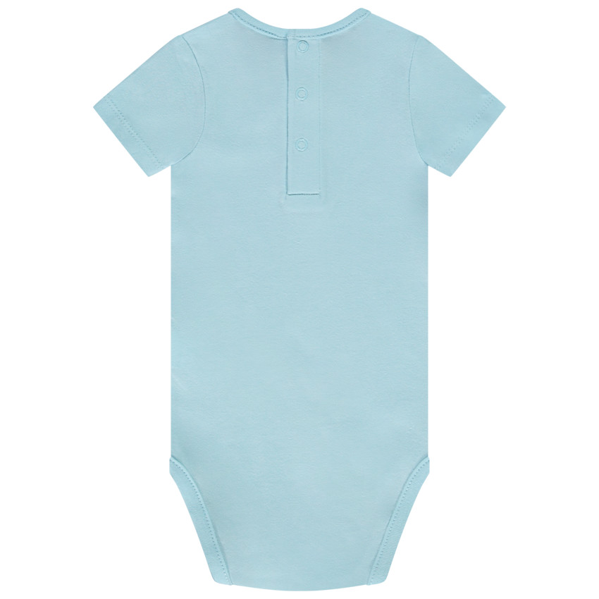 Lot de 3 bodys manches courtes unis pour bébé garçon 