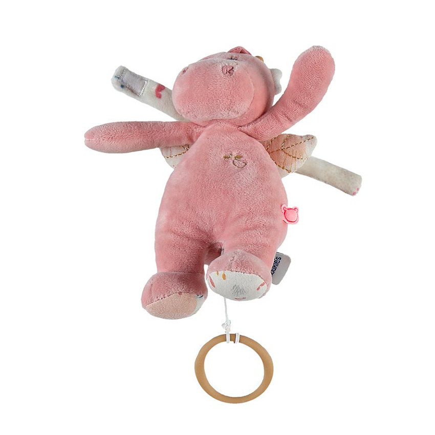 Peluche musicale Lina et Joy en veloudoux Main Peluche musicale Lina et Joy en veloudoux