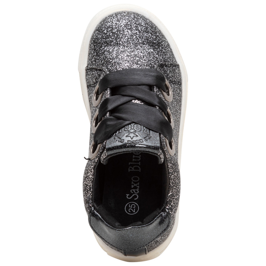 Baskets pailletées avec lacets en satin du 24 au 27 Main Baskets pailletées avec lacets en satin du 24 au 27