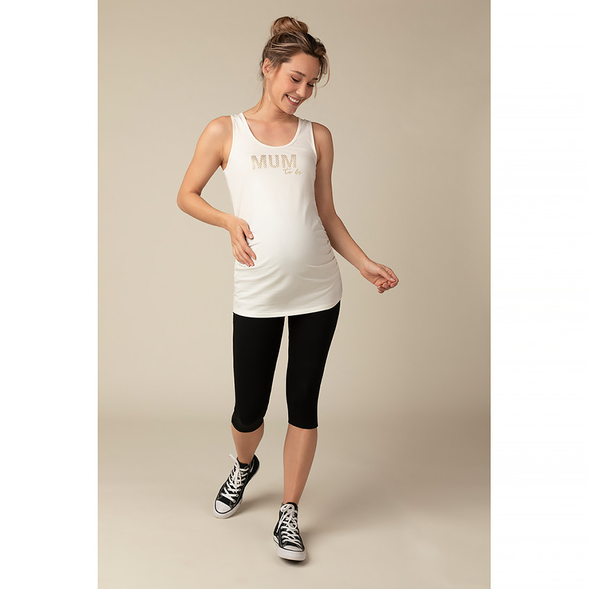 Legging court de grossesse en jersey 